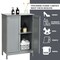 2-Door Freer-Standing Bathroom Storage Organizer Cabinet with Shelf Perfect for Living room or Bedroom